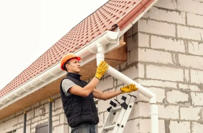 Pose et remplacement de gouttières à Bouilly